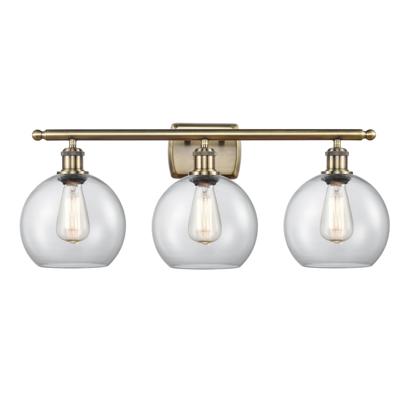 Innovations Lighting Athens 3 Light 26″ Bath Vanity Light 516-3W-AB-G122-8-LED