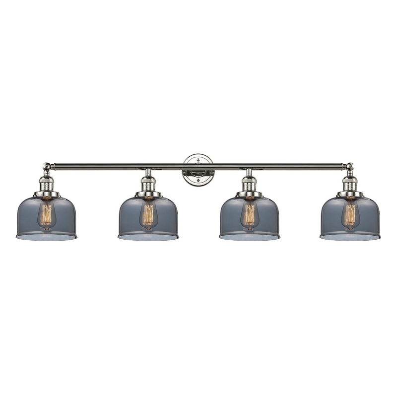 Innovations Lighting Large Bell 4 Light Bath Vanity Light Part Of The Franklin Restoration Collection 215-PN-G73-LED