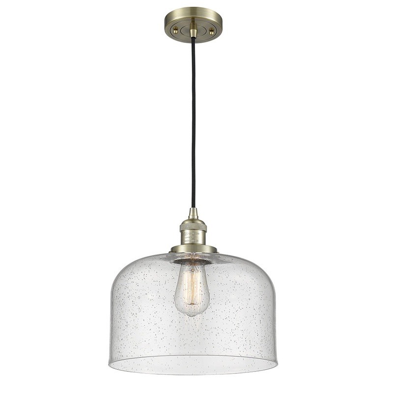 Innovations Lighting X-Large Bell 1 Light Mini Pendant Part Of The Franklin Restoration Collection 201C-AB-G74-L