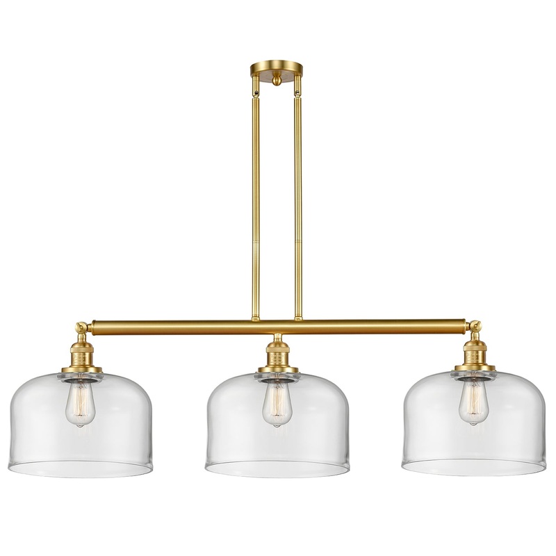 Innovations Lighting X-Large Bell 3 Light Island Light Part Of The Franklin Restoration Collection 213-SG-G72-L-LED