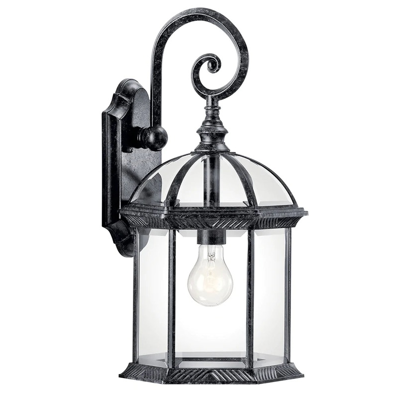 Kichler Barrie 18.75″ 1 Light Wall Light with LED Bulb Black 49186BKL18