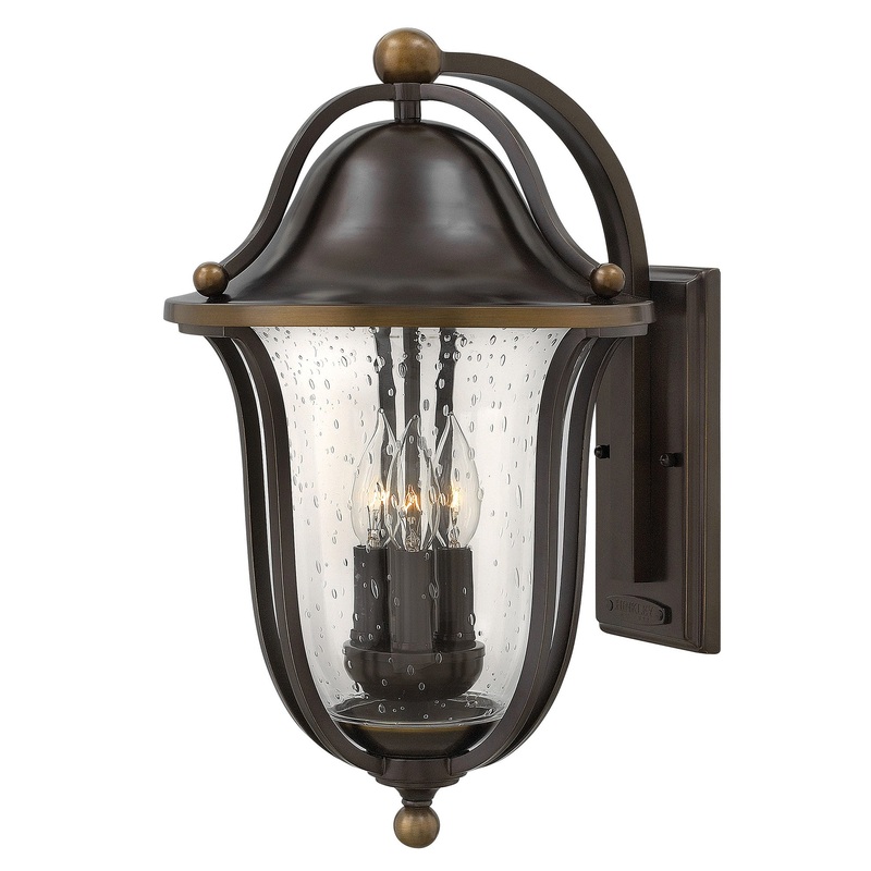 Bolla Curved Arm Outdoor Wall Light