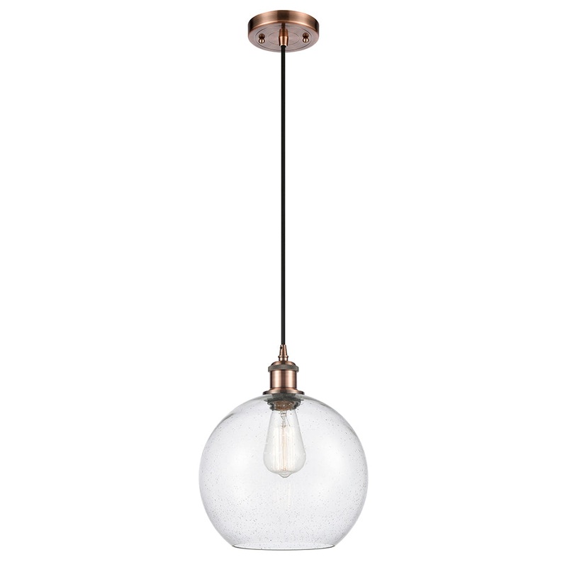 Innovations Lighting Athens 1 Light 10″ Mini Pendant 516-1P-AC-G124-10-LED