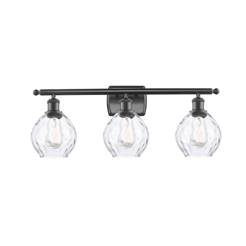 Innovations Lighting Small Waverly 3 Light Bath Vanity Light Part Of The Ballston Collection 516-3W-BK-G362
