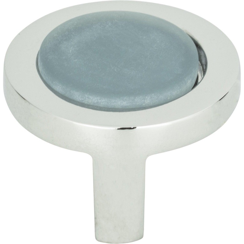 Spa Blue Round Knob