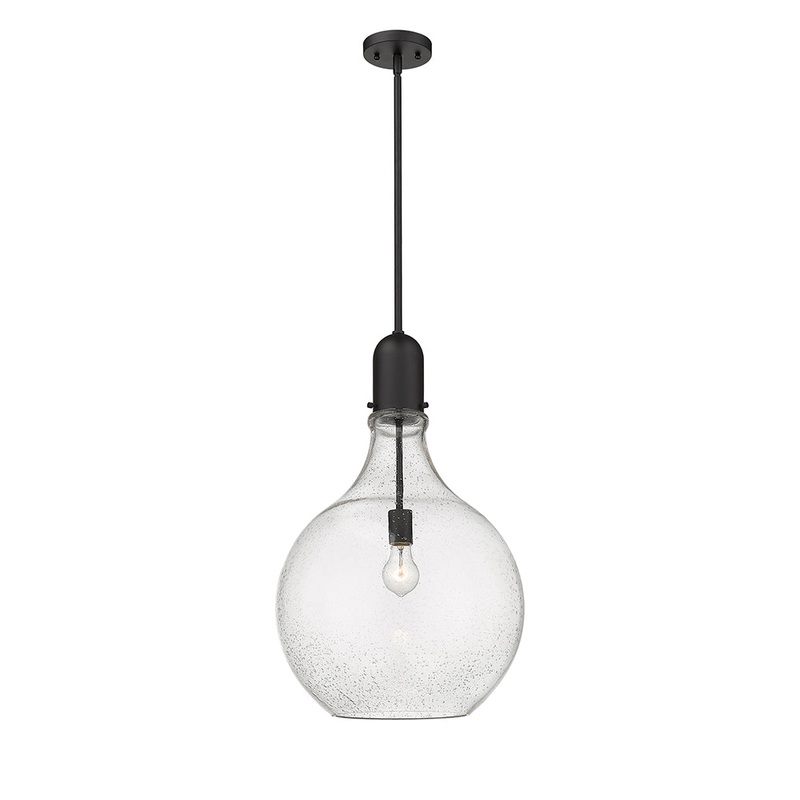Innovations Lighting Amherst 1 Light 15.75″ Pendant 492-1S-BK-G584-16