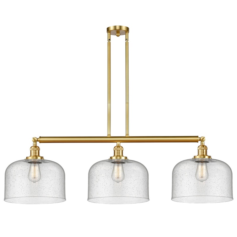 Innovations Lighting X-Large Bell 3 Light Island Light Part Of The Franklin Restoration Collection 213-SG-G74-L-LED