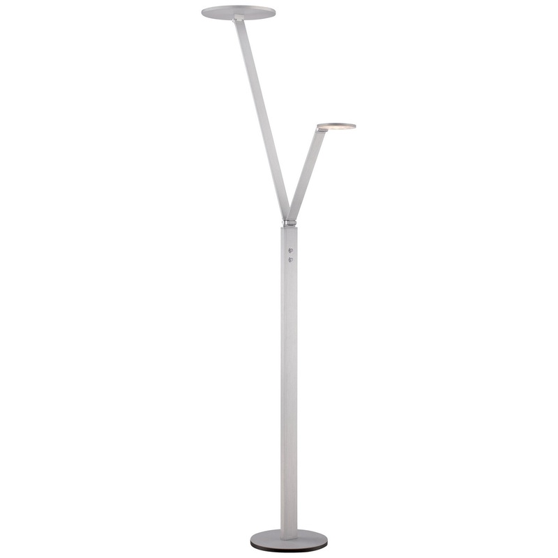 P305 Double LED Floor Task Lamp