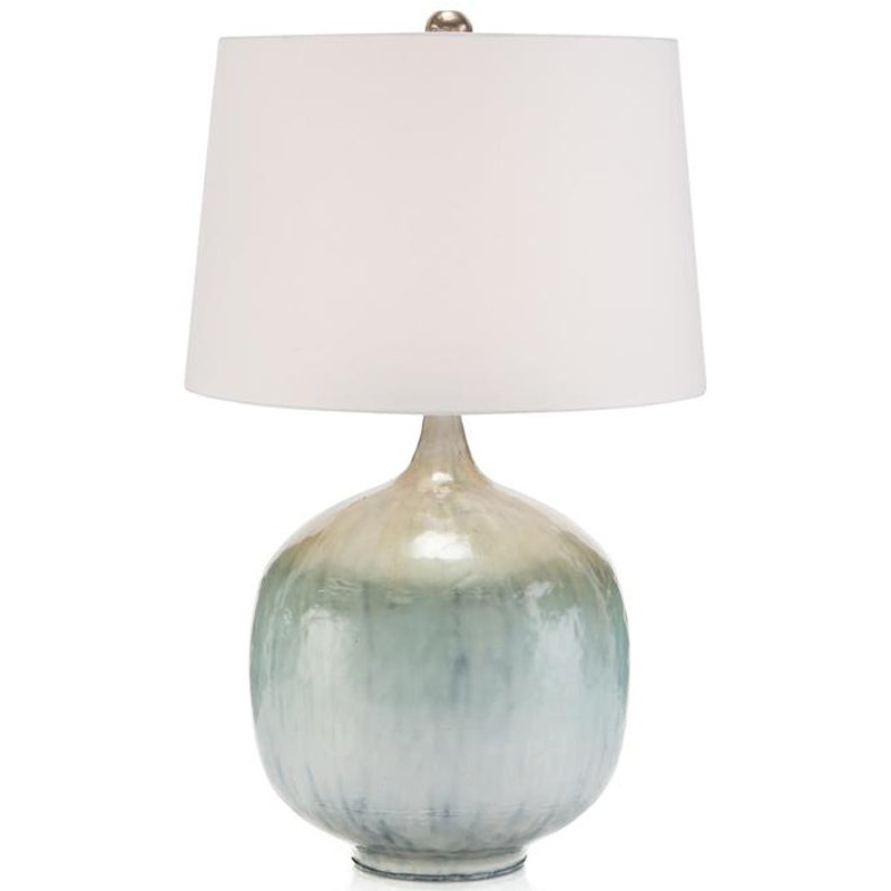 Pearlized Blue Table Lamp