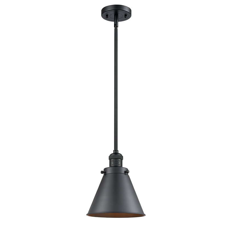 Innovations Lighting Appalachian 1 Light Mini Pendant Part Of The Franklin Restoration Collection 201S-BK-M13-BK