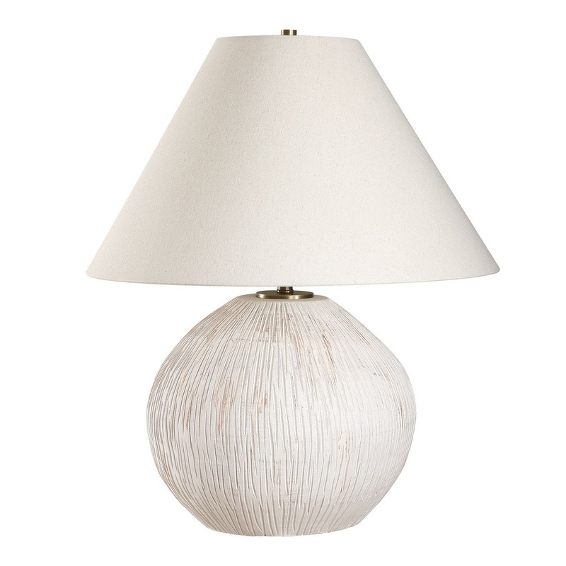 Meryl Aged White Table Lamp