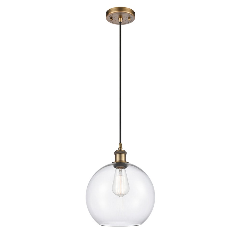 Innovations Lighting Athens 1 Light 10″ Mini Pendant 516-1P-BB-G122-10-LED