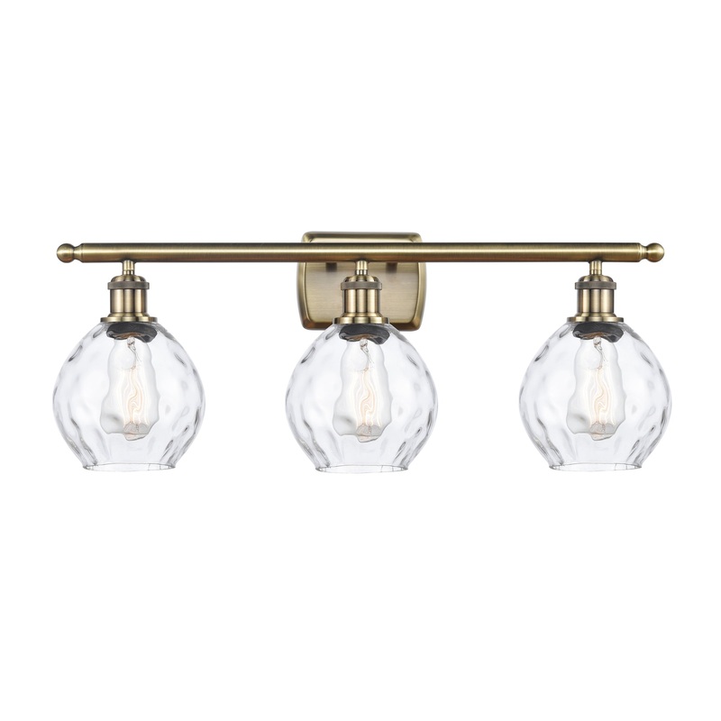 Innovations Lighting Small Waverly 3 Light Bath Vanity Light Part Of The Ballston Collection 516-3W-AB-G362