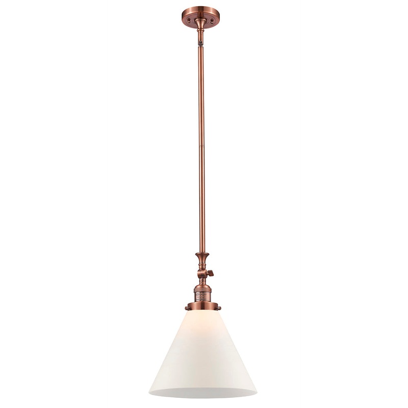 Innovations Lighting X-Large Cone 1 Light Mini Pendant Part Of The Franklin Restoration Collection 206-AC-G41-L-LED
