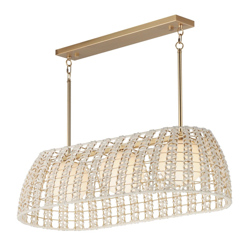 Macrame Linear Pendant