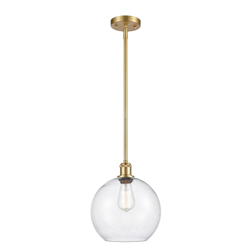 Innovations Lighting Athens 1 Light 10″ Mini Pendant 516-1S-SG-G124-10