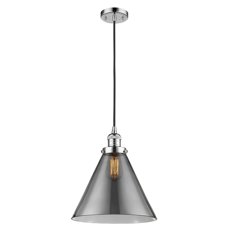 Innovations Lighting X-Large Cone 1 Light Mini Pendant Part Of The Franklin Restoration Collection 201C-PC-G43-L-LED