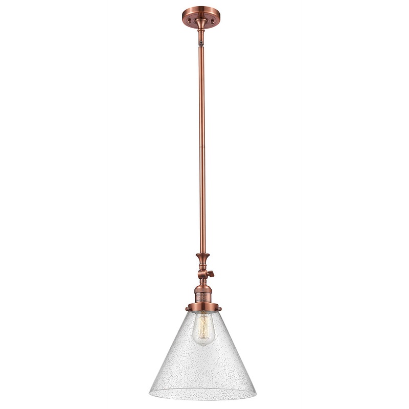 Innovations Lighting X-Large Cone 1 Light Mini Pendant Part Of The Franklin Restoration Collection 206-AC-G44-L-LED