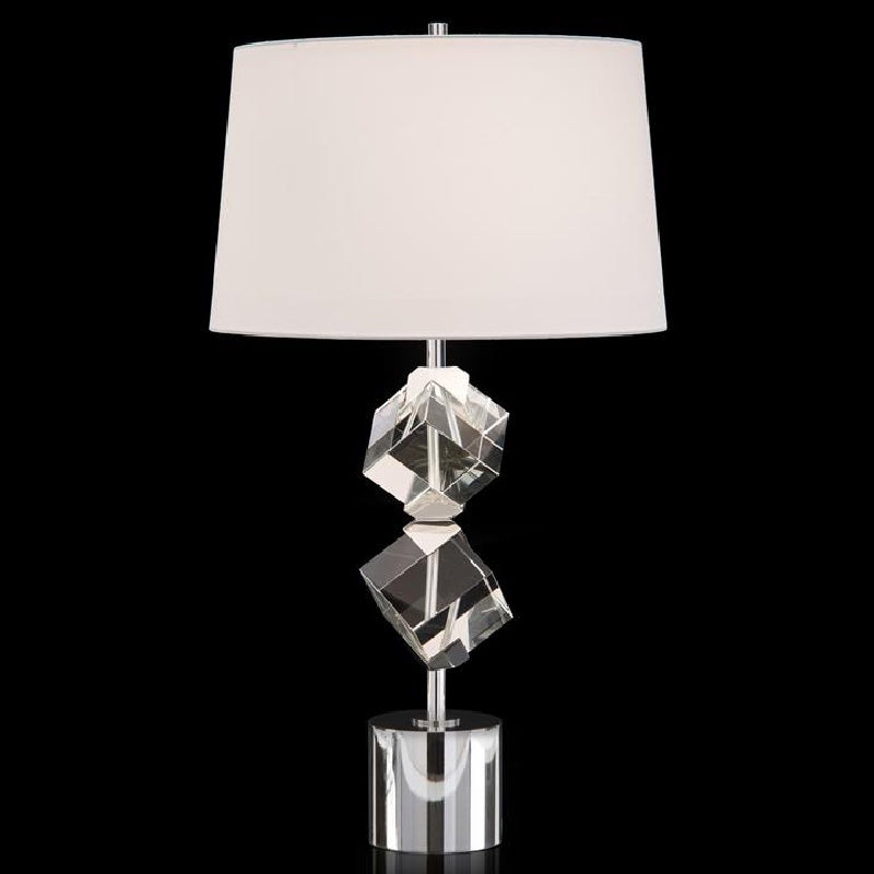 Crystal Cube Table Lamp