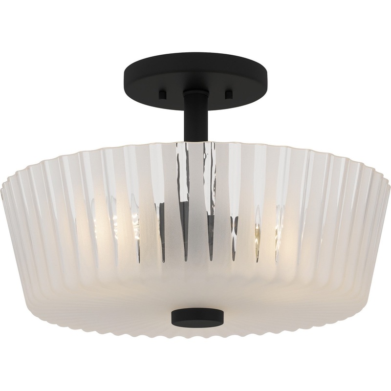 Gray Semi-Flush Mount