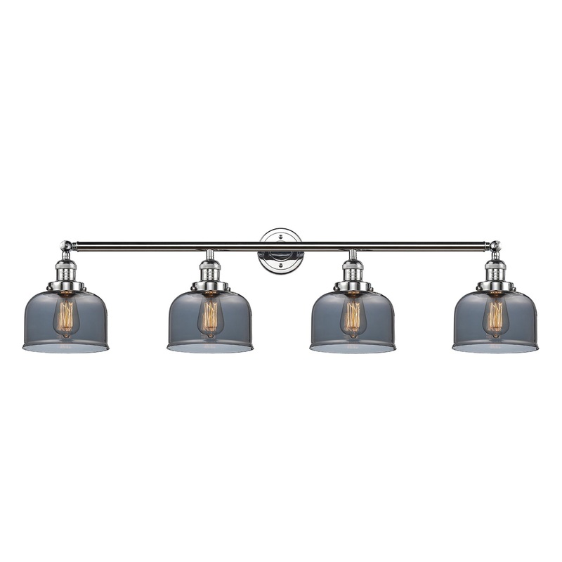 Innovations Lighting Large Bell 4 Light Bath Vanity Light Part Of The Franklin Restoration Collection 215-PC-G73-LED
