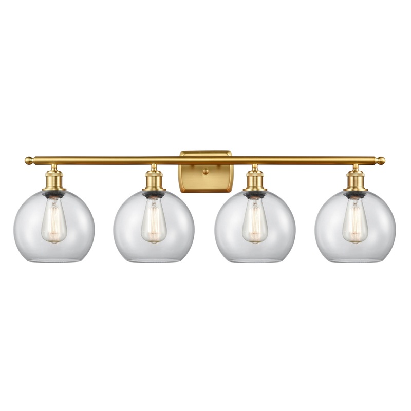 Innovations Lighting Athens 4 Light 36″ Bath Vanity Light 516-4W-SG-G122-8