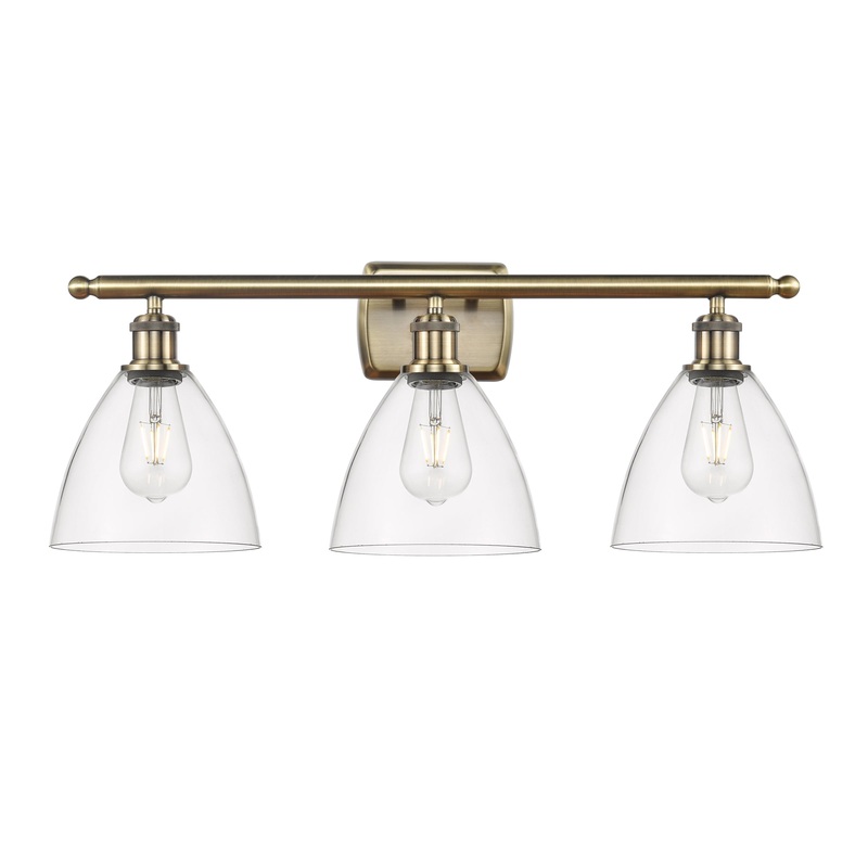 Innovations Lighting Ballston Dome 3 Light 28″ Bath Vanity Light 516-3W-AB-GBD-752