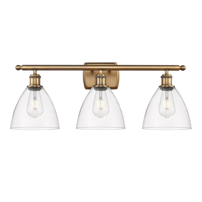 Innovations Lighting Ballston Dome 3 Light 28″ Bath Vanity Light 516-3W-BB-GBD-752-LED