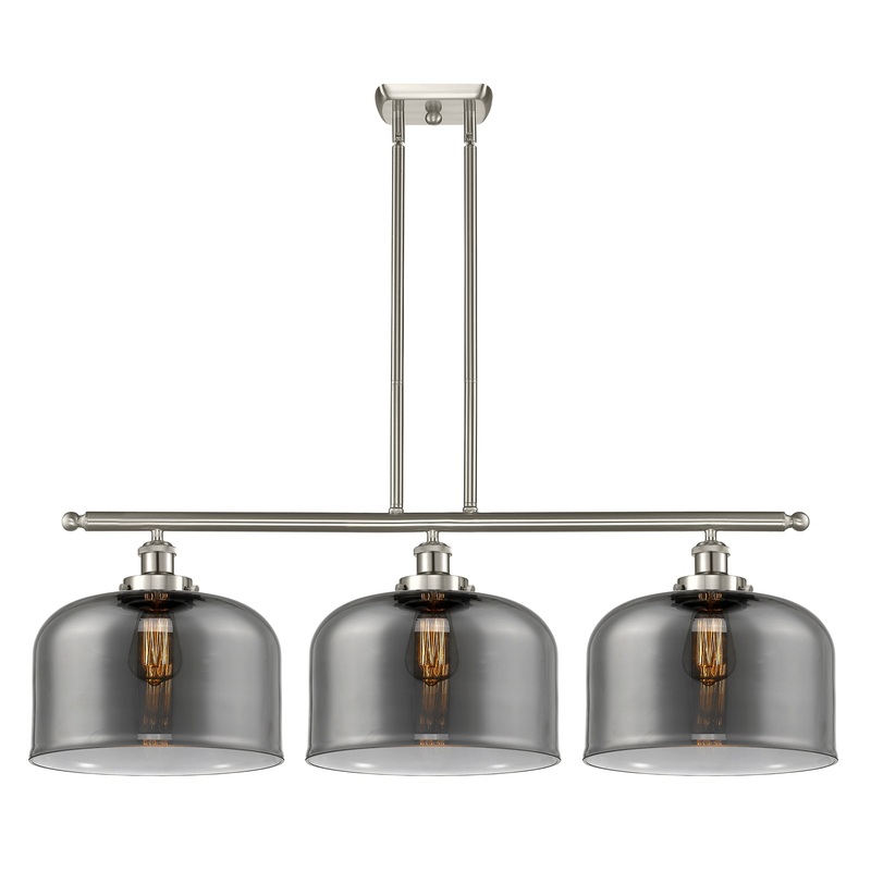 Innovations Lighting X-Large Bell 3 Light Island Light Part Of The Ballston Collection 916-3I-SN-G73-L-LED