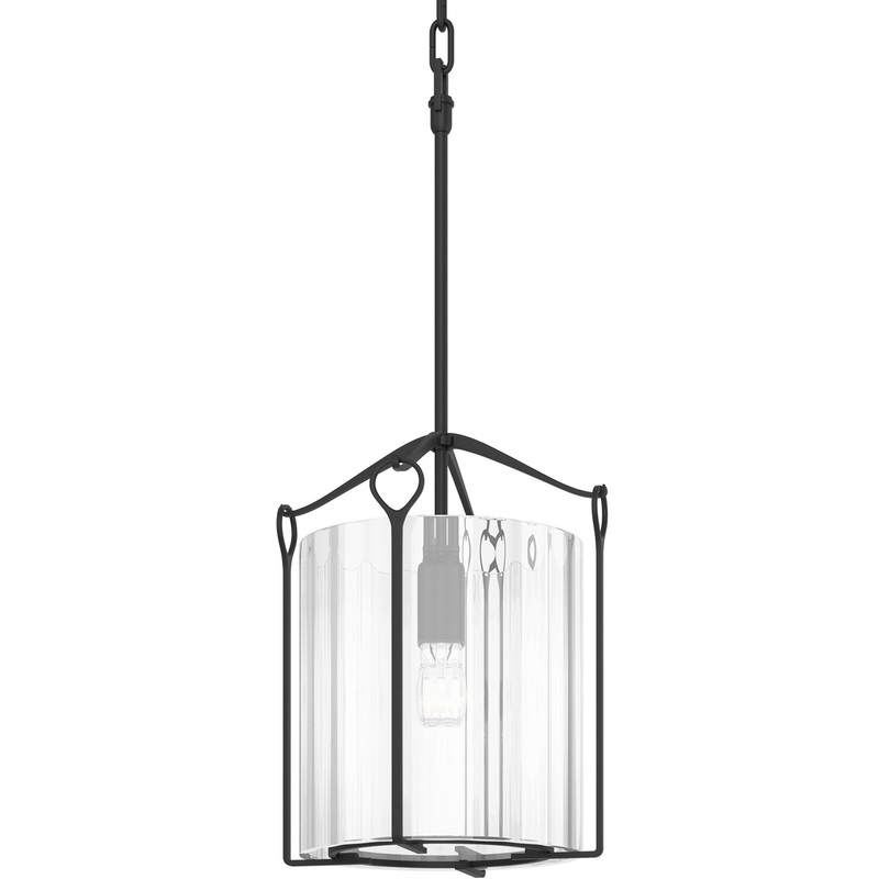 Bow Tall Glass Pendant