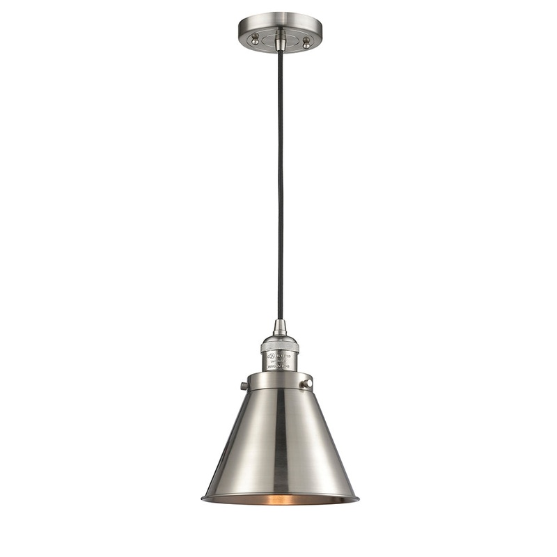 Innovations Lighting Appalachian 1 Light Mini Pendant Part Of The Franklin Restoration Collection 201C-SN-M13-SN-LED
