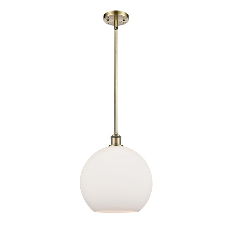 Innovations Lighting Athens 1 Light 11.75″ Mini Pendant 516-1S-AB-G121-12