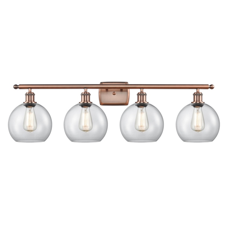 Innovations Lighting Athens 4 Light 36″ Bath Vanity Light 516-4W-AC-G122-8