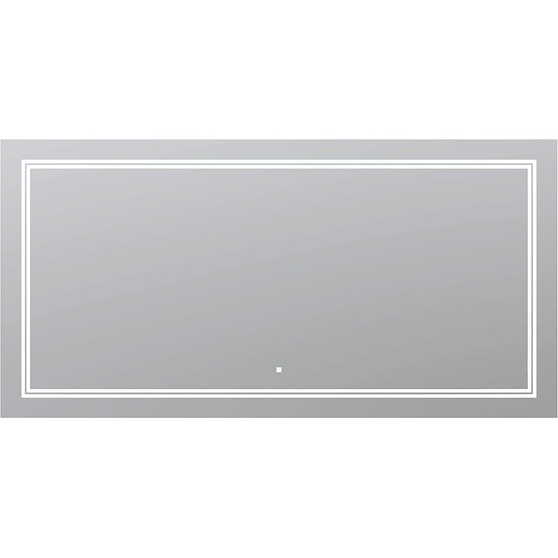 Aquadom Soho LED Bathroom Vanity Acrylight Technology Fog Free Touch Button Dimmable Wall Mounted Make Up and Shaving Bedroom Mirror IP54 Moisture Resistant S-9636