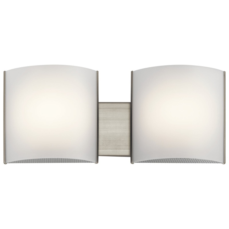 Brushed Nickel LED Bathroom Vanity Light