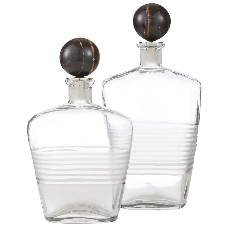 Eaves Decanters Set of 2