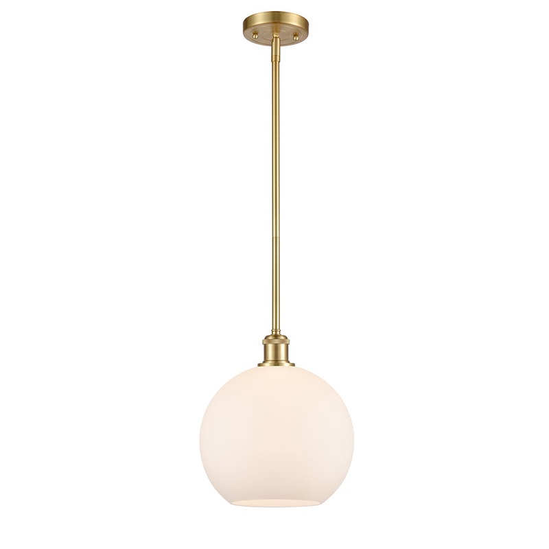 Innovations Lighting Athens 1 Light 10″ Mini Pendant 516-1S-SG-G121-10