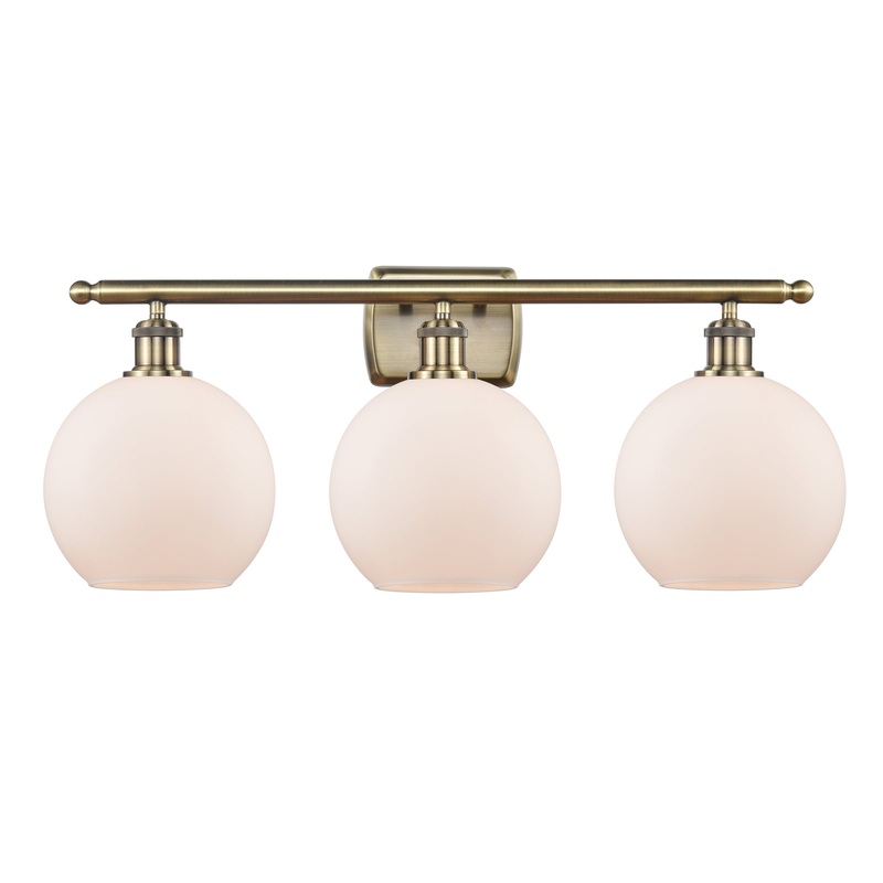 Innovations Lighting Athens 3 Light 26″ Bath Vanity Light 516-3W-AB-G121-8