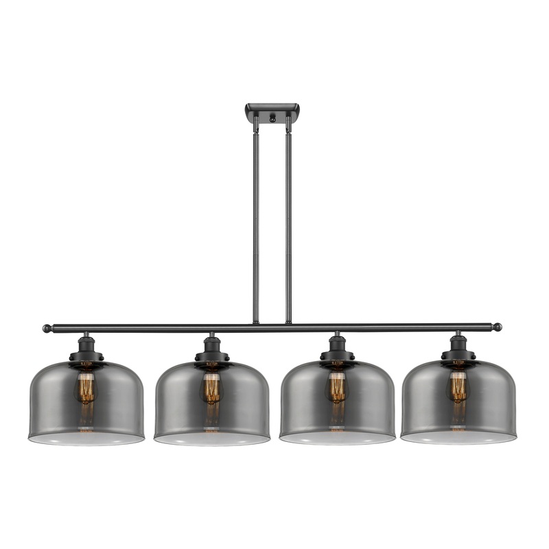 Innovations Lighting X-Large Bell 4 Light Island Light Part Of The Ballston Collection 916-4I-BK-G73-L-LED