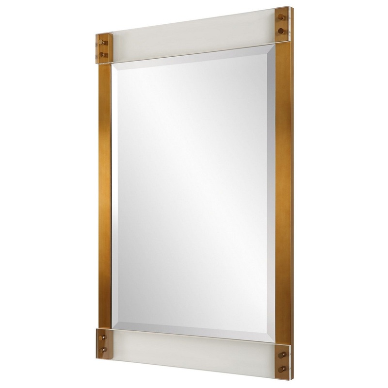 Nera Plated Brass Mirror
