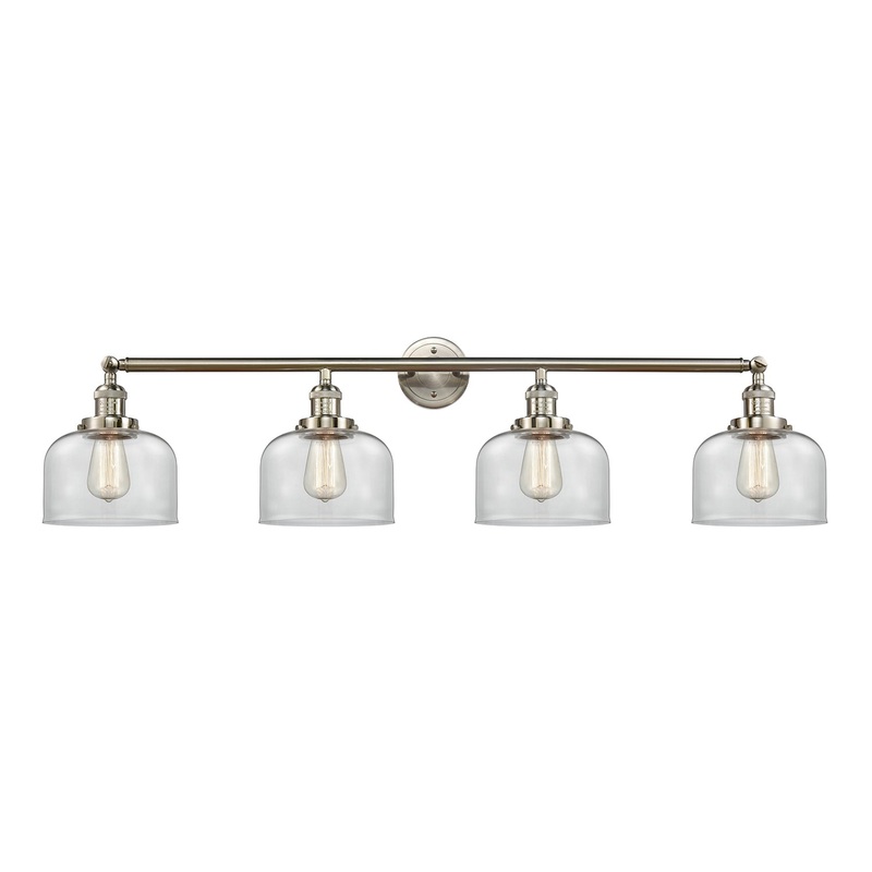 Innovations Lighting Large Bell 4 Light Bath Vanity Light Part Of The Franklin Restoration Collection 215-SN-G72-LED