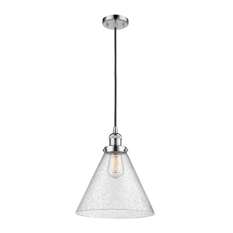 Innovations Lighting X-Large Cone 1 Light Mini Pendant Part Of The Franklin Restoration Collection 201C-PC-G44-L-LED