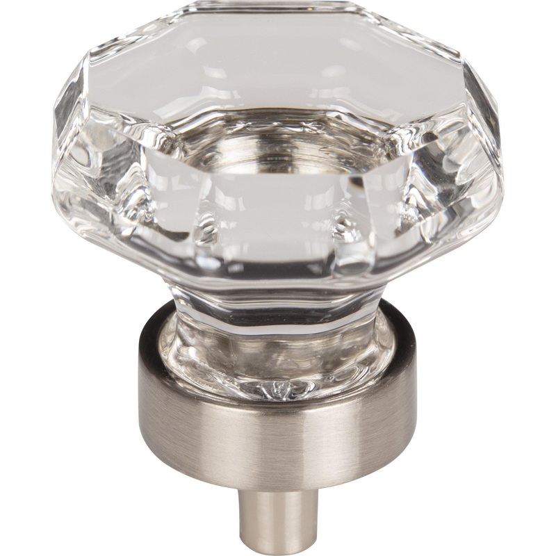 Clear Octagon Crystal Knob