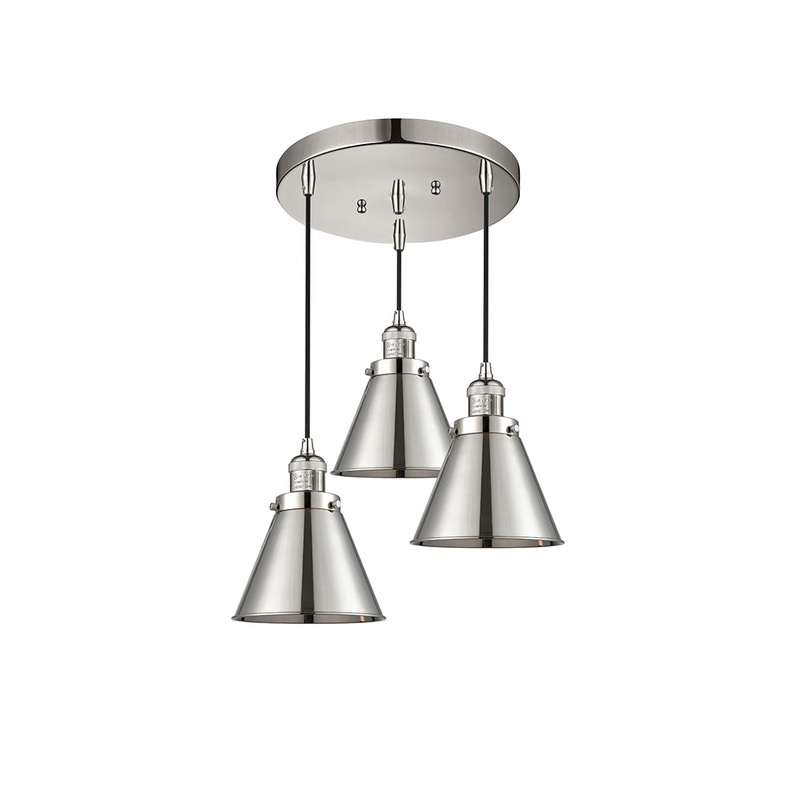 Innovations Lighting Appalachian 3 Light Multi-Pendant Part Of The Franklin Restoration Collection 211/3-PN-M13-PN
