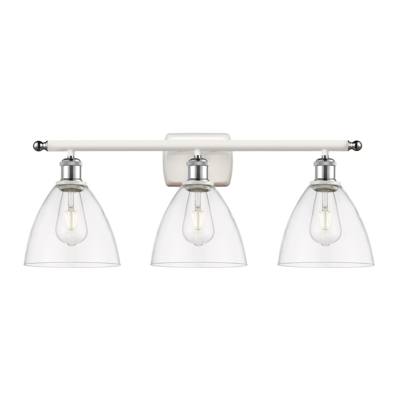 Innovations Lighting Ballston Dome 3 Light 28″ Bath Vanity Light 516-3W-WPC-GBD-752