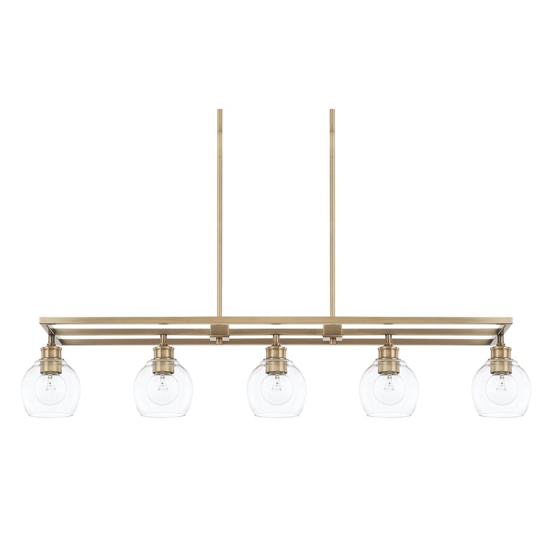 Mid Century Linear Chandelier