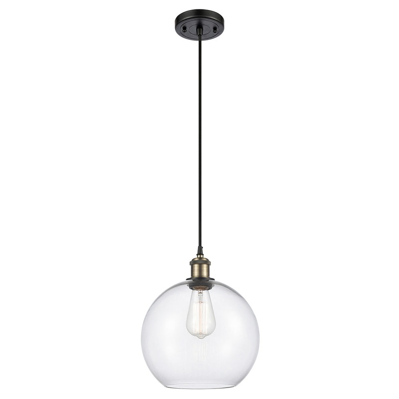 Innovations Lighting Athens 1 Light 10″ Mini Pendant 516-1P-BAB-G122-10-LED