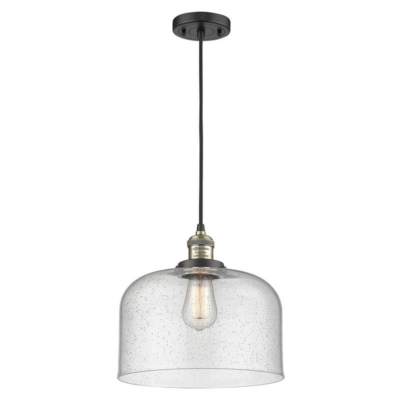 Innovations Lighting X-Large Bell 1 Light Mini Pendant Part Of The Franklin Restoration Collection 201C-BAB-G74-L-LED