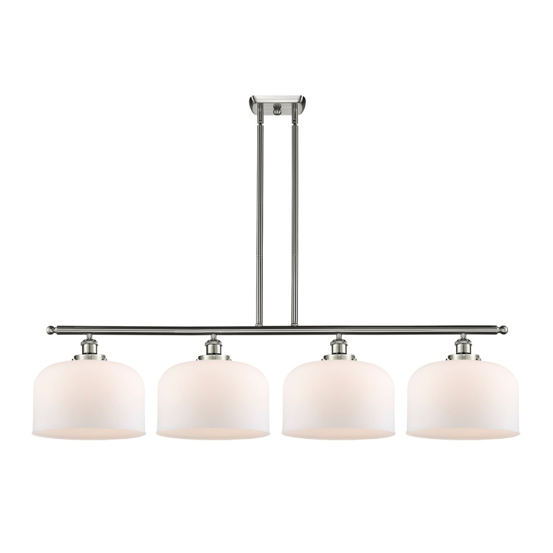 Innovations Lighting X-Large Bell 4 Light Island Light Part Of The Ballston Collection 916-4I-SN-G71-L-LED