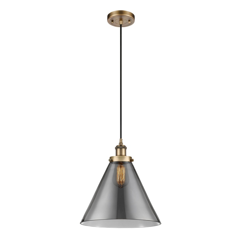 Innovations Lighting X-Large Cone 1 Light Mini Pendant Part Of The Ballston Collection 916-1P-BB-G43-L-LED